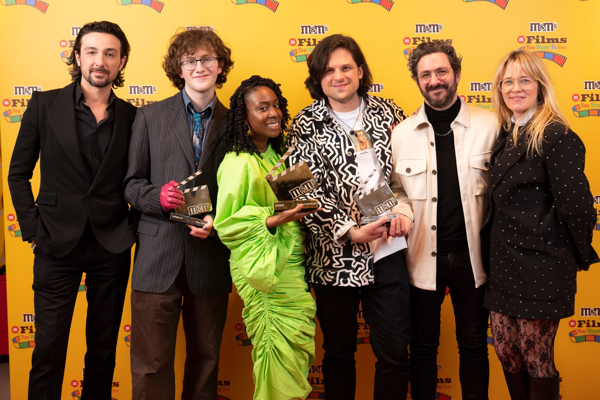 Monique Needham and the other finalists at the national film competition