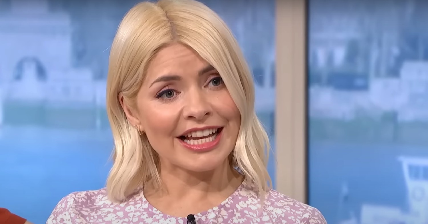 Holly Willoughby smiling on This Morning