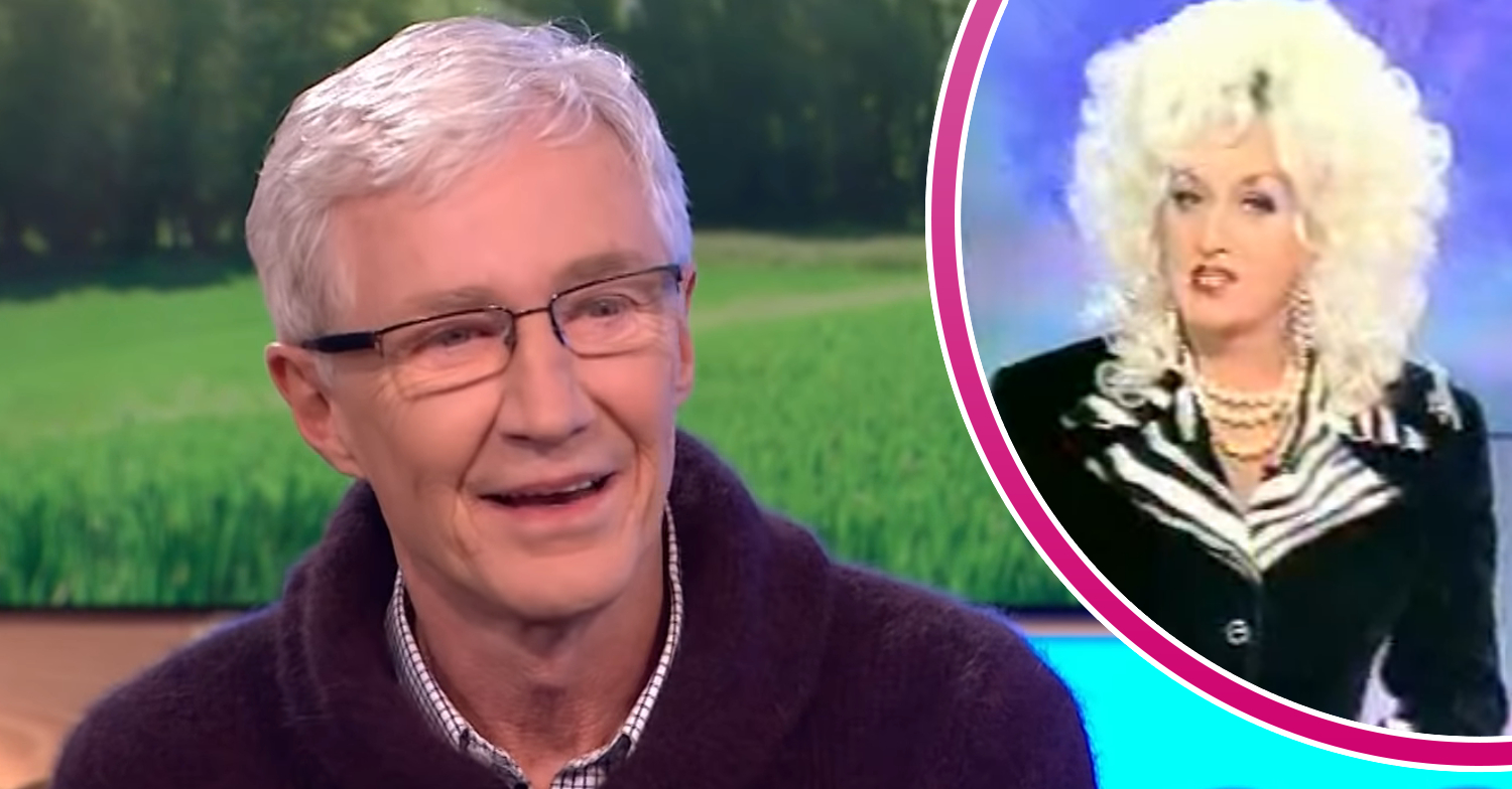 Paul O'Grady smiles with Lily Savage on Blankety Blank