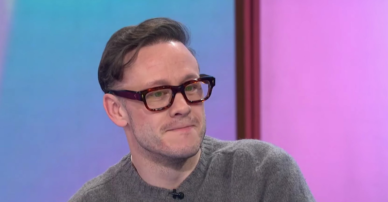 Kevin Clifton looking awkward on Loose Women