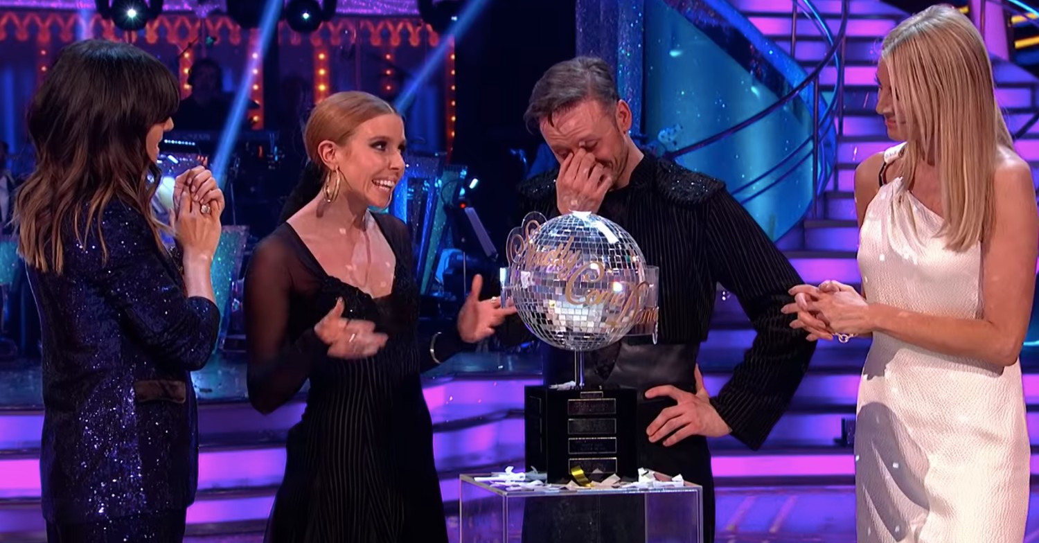 Kevin Clifton winning Strictly Come Dancing 