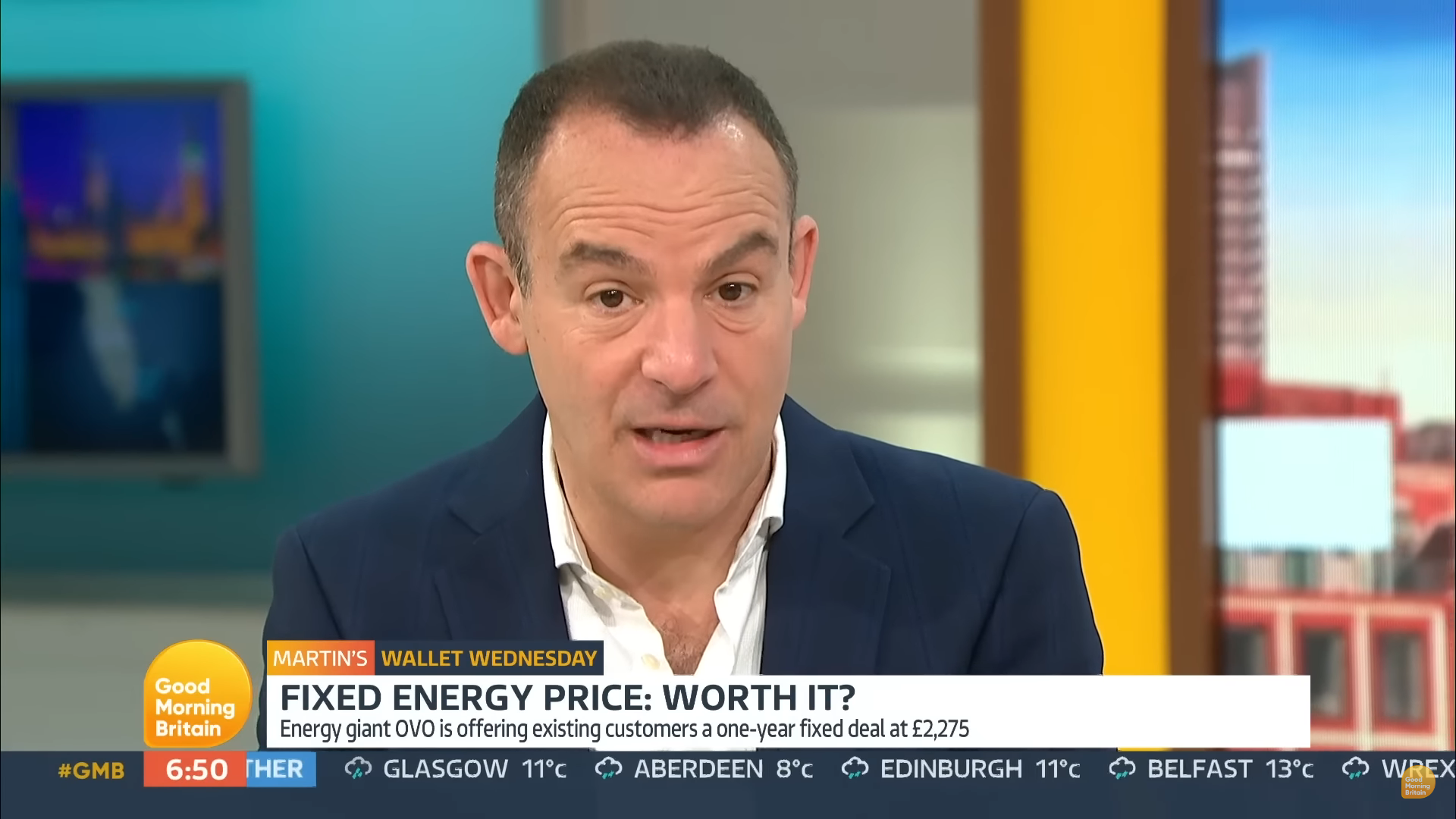Martin Lewis frowns on Good Morning Britain