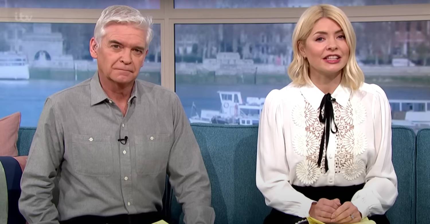 Phillip Schofield sits alongside Holly Willoughby on This Morning