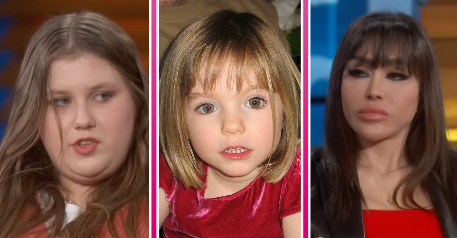Julia Wandelt, Madeleine McCann and Dr Fia Johansson side by side