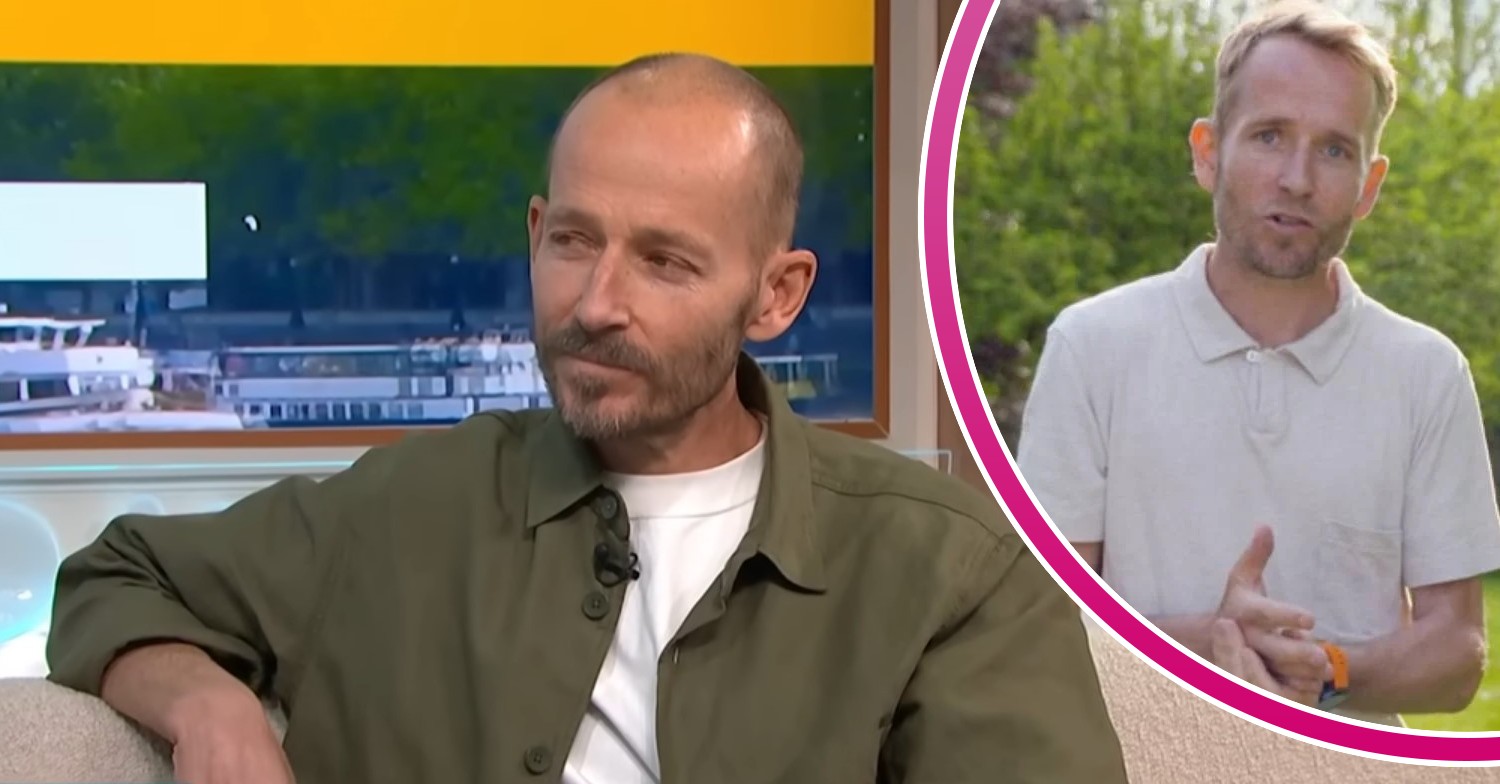 Jonnie Irwin on the GMB sofa and on Escape to The country comp image