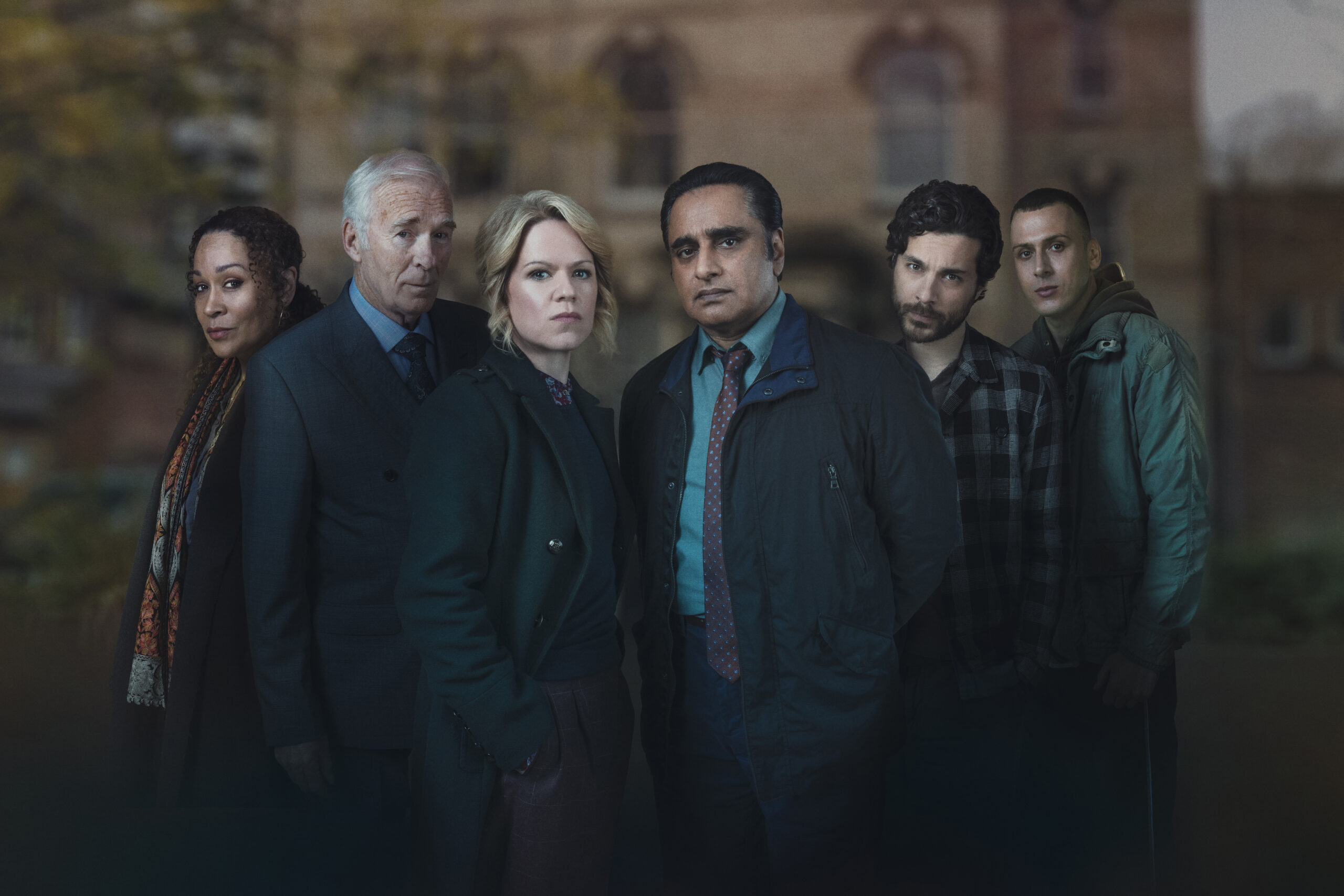 The cast of Unforgotten series 5 frown
