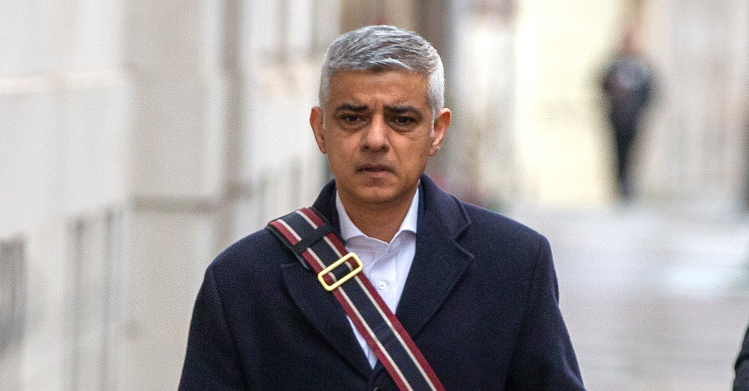 London Mayor Sadiq Khan walking