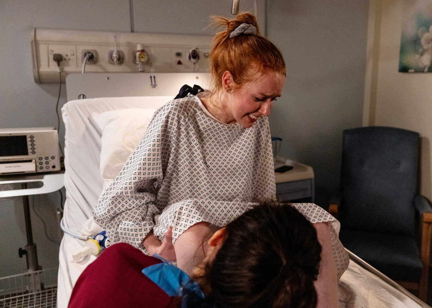 Emmerdale's Chloe is in labour at the hospital