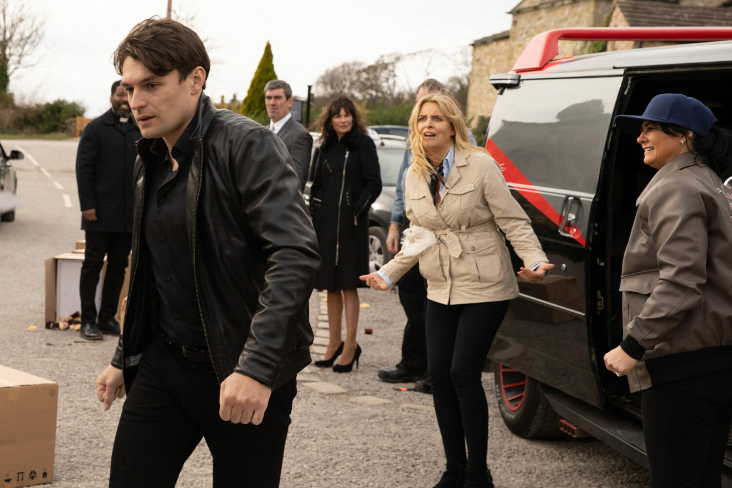 Mack walks off from his wedding, leaving Charity looking furious on Emmerdale