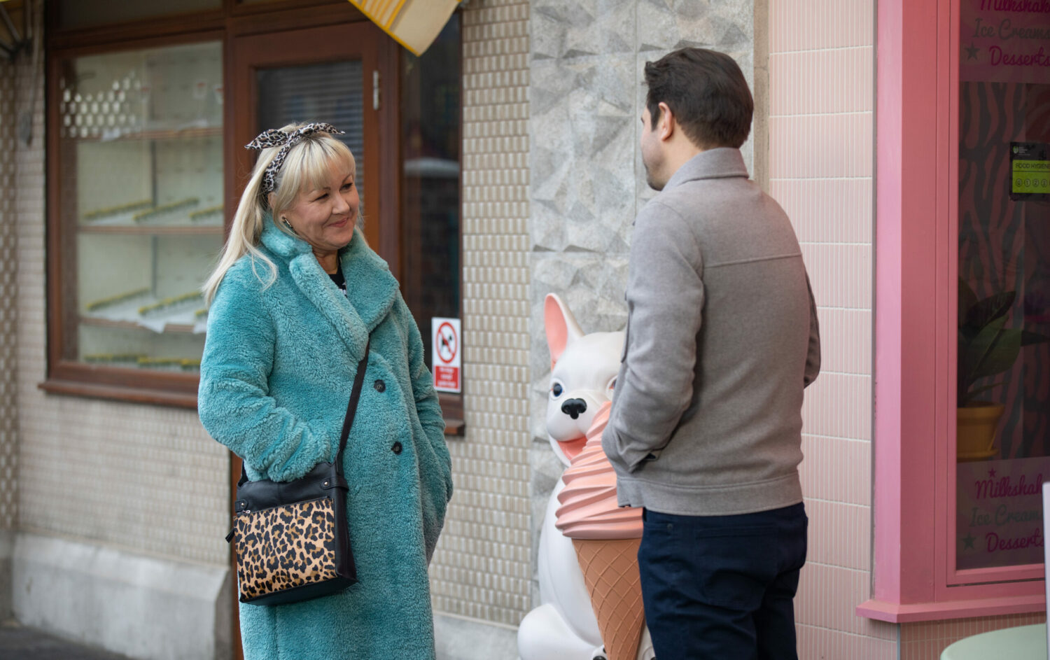 Coronation Street: Beth and Marco look at each other fondly