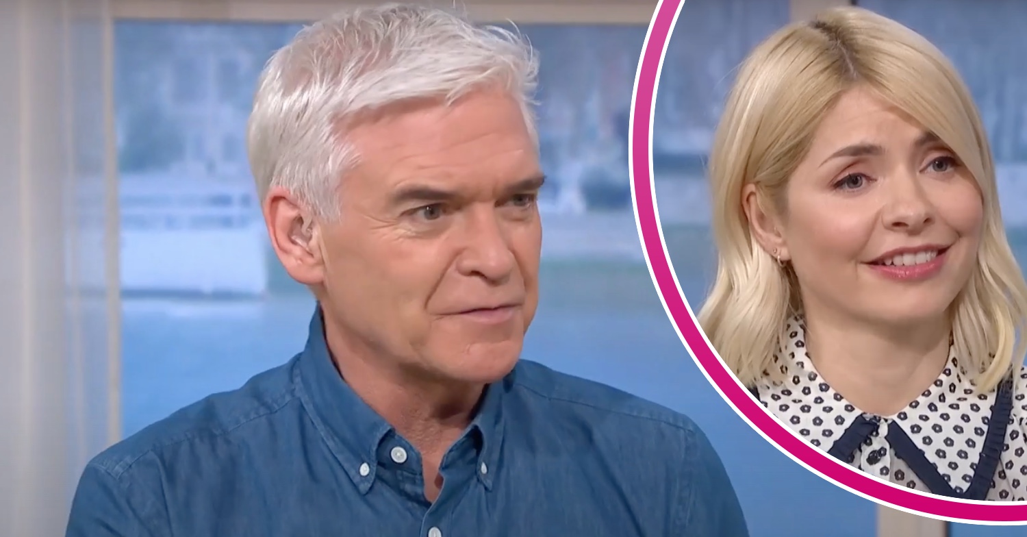 Phillip Schofield and Holly Willoughby talking on This Morning