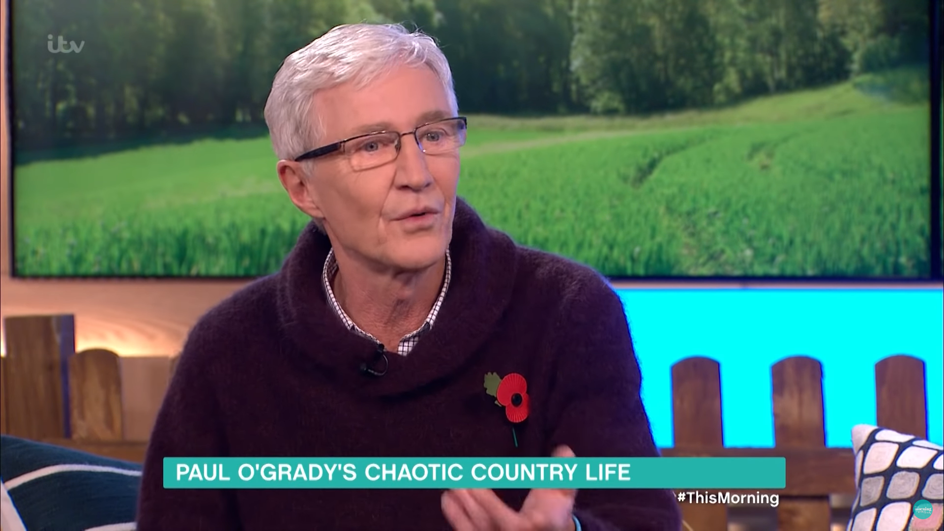 Paul O'Grady frowns on This Morning