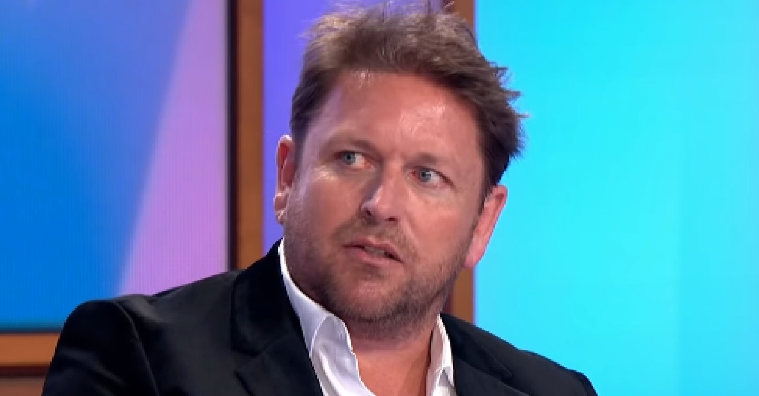 James Martin looking to the side on Loose Women