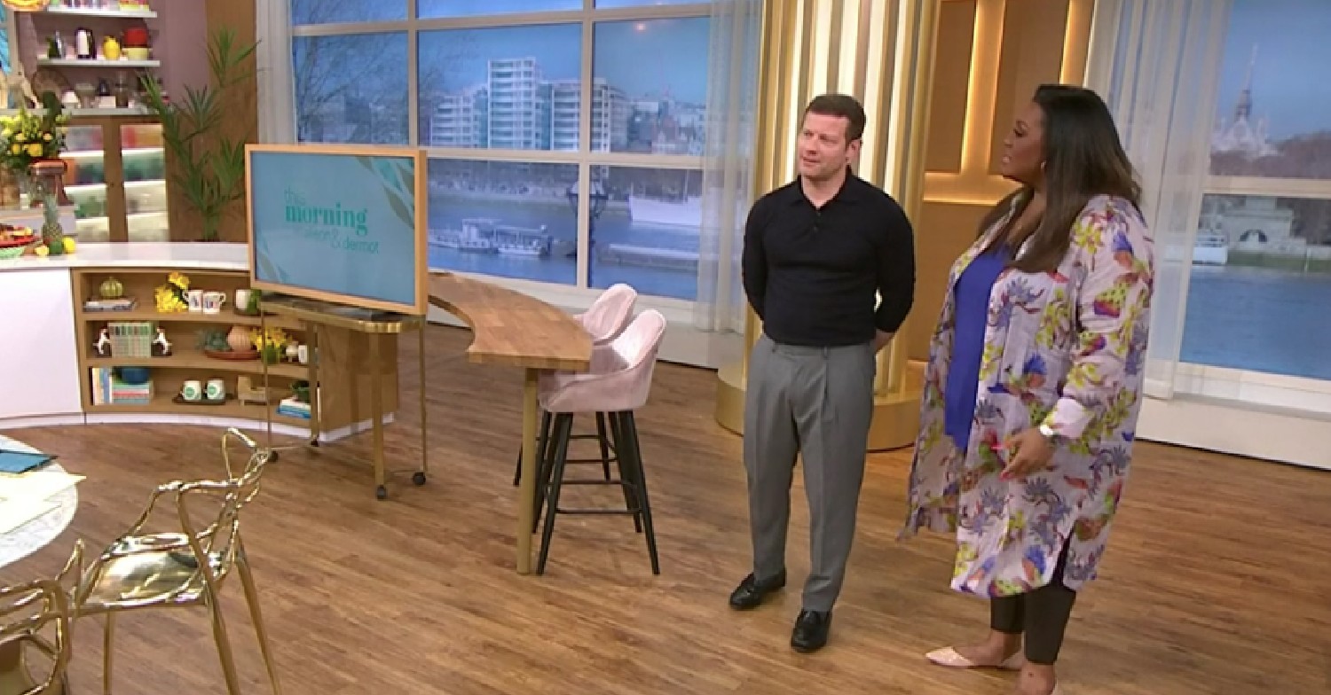 Alison Hammond talking on This Morning today with Dermot O'Leary