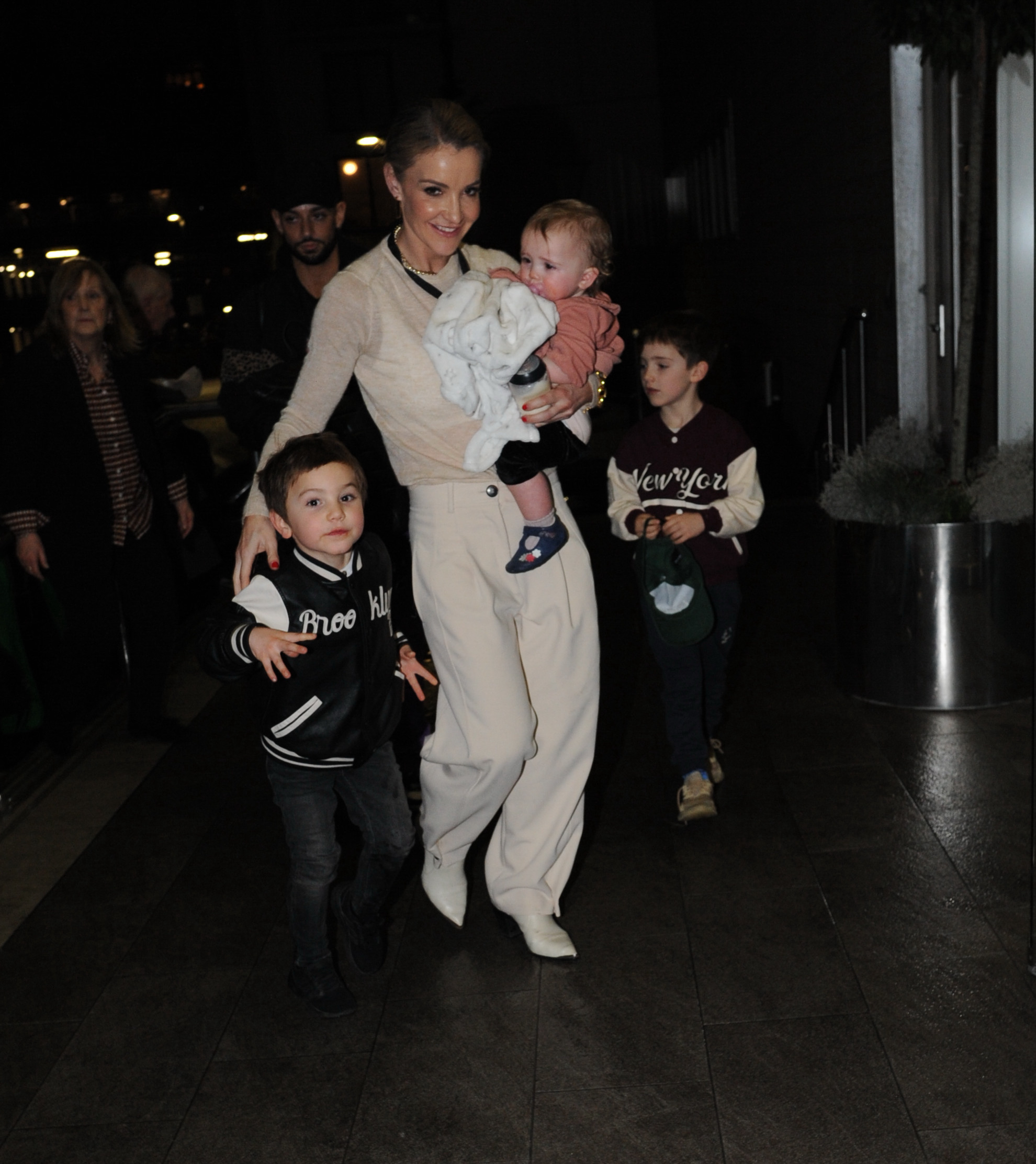 Helen Skelton with her three children