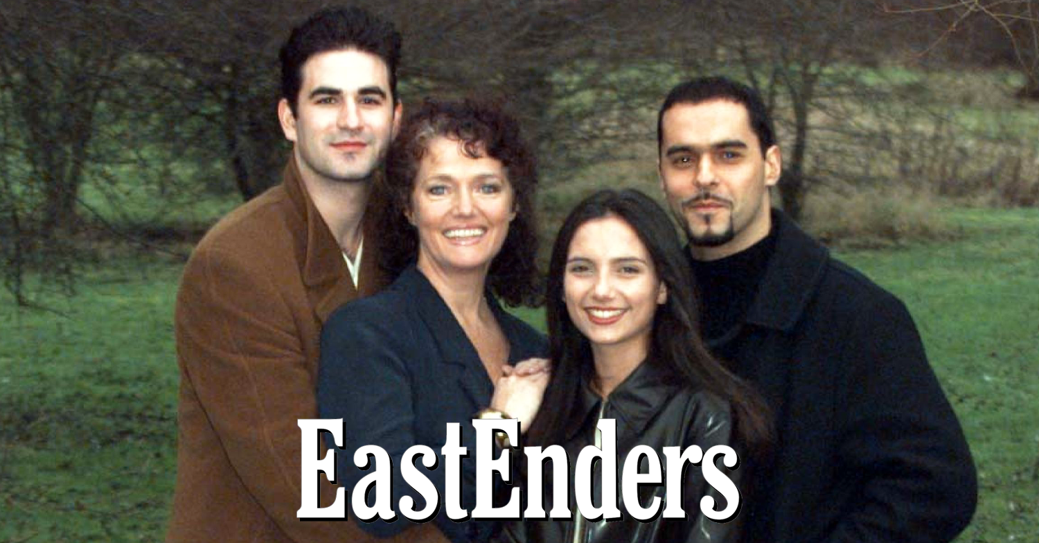 The Di Marco family in a shot from EastEnders