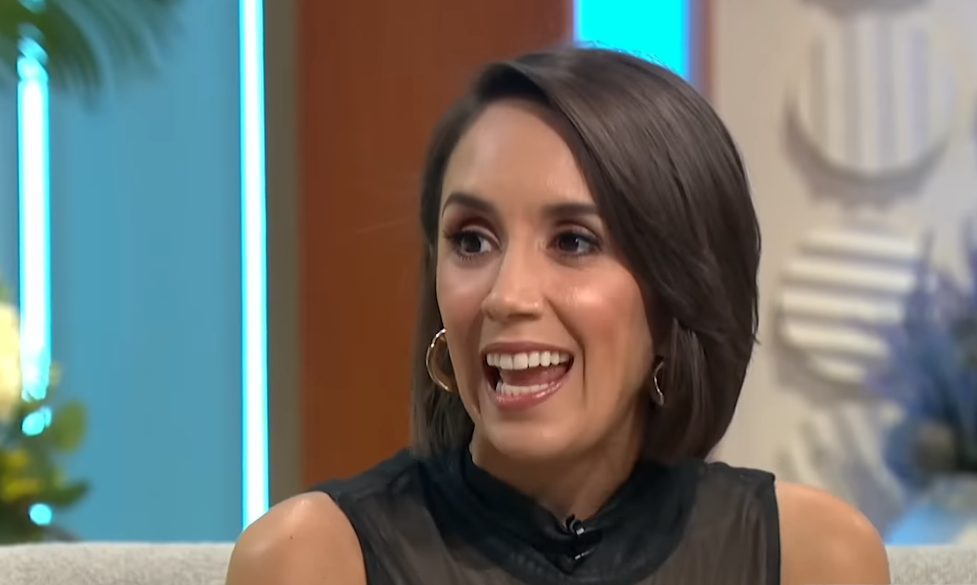 Janette Manrara smiles on Lorraine