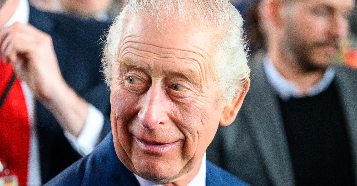 King Charles smiling 