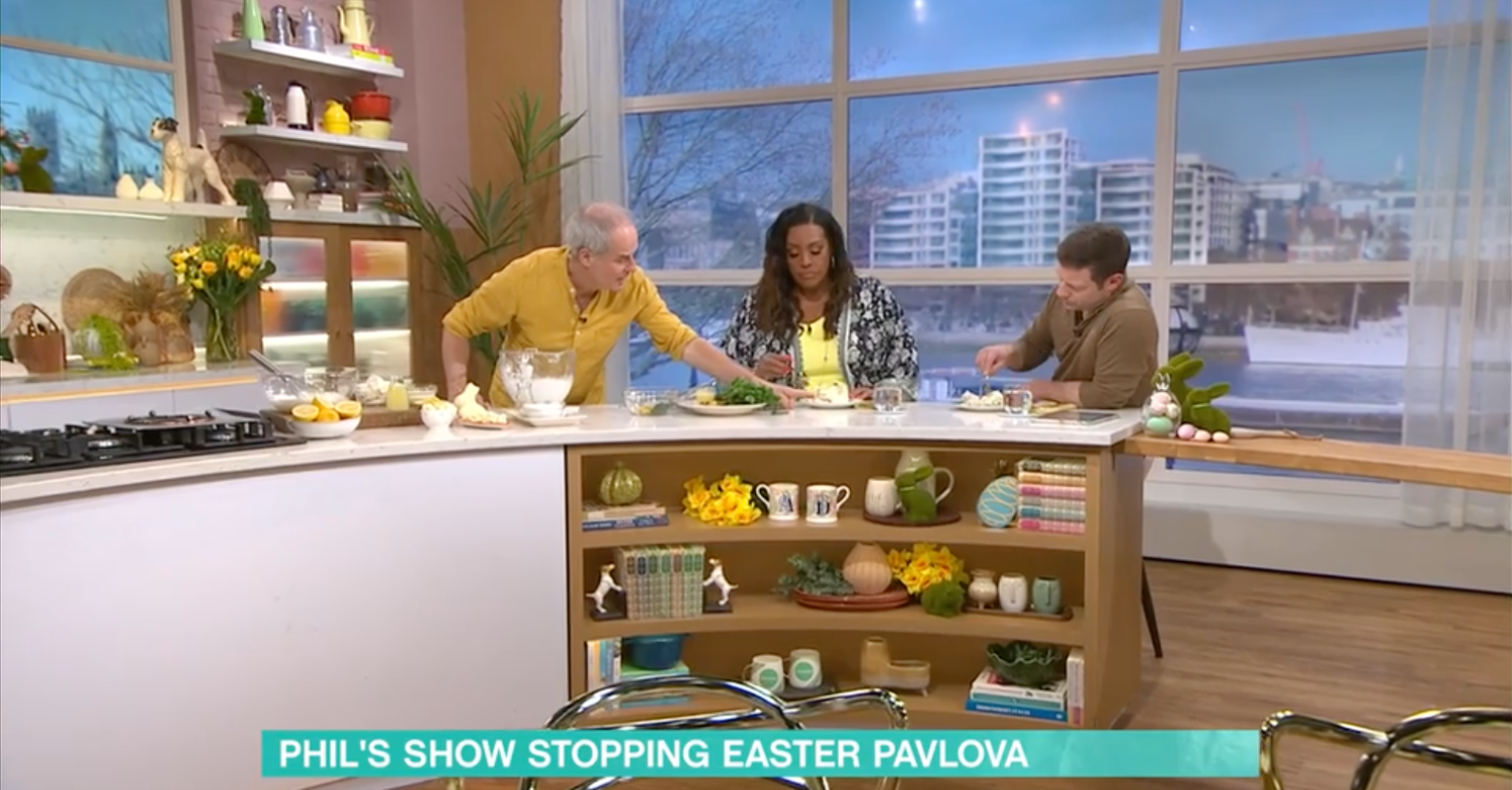 Phil Vickery cooking for Alison and Dermot on This Morning