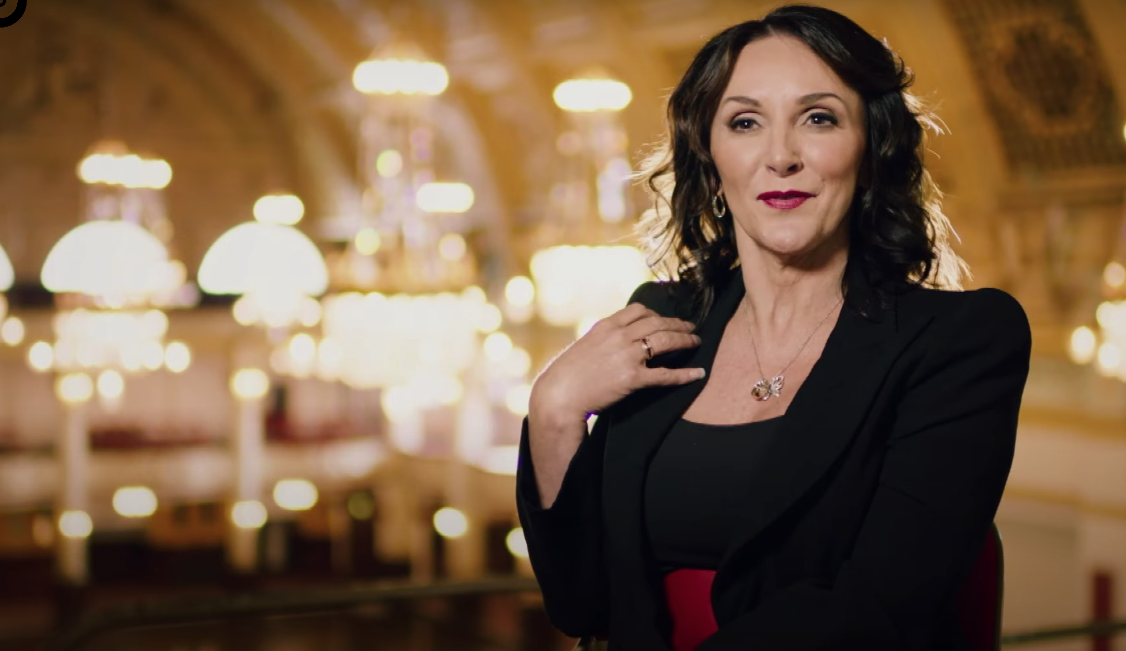 Shirley ballas speaking on Strictly