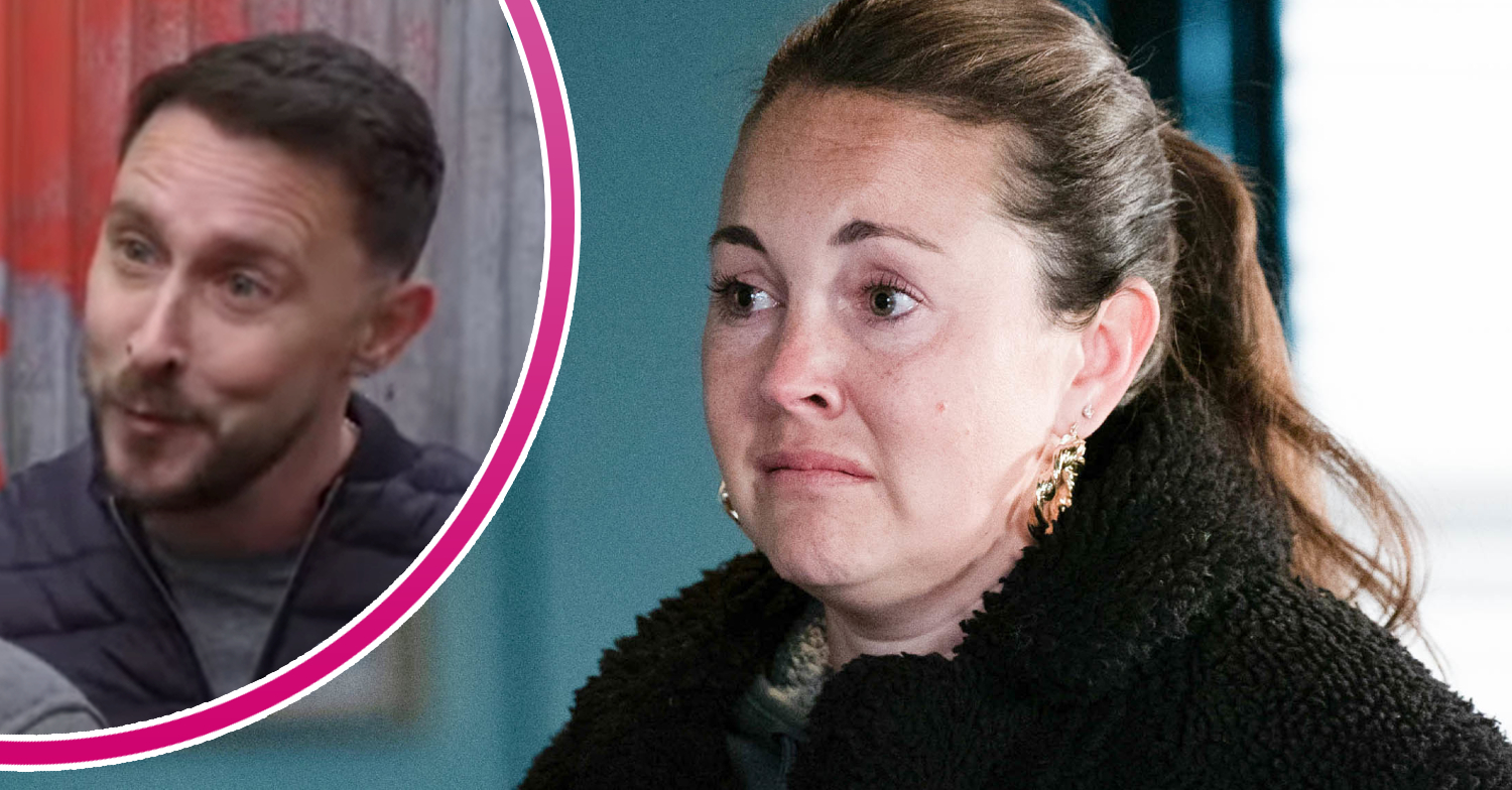 EastEnders' Stacey and, in a bubble, Shifty Shiv