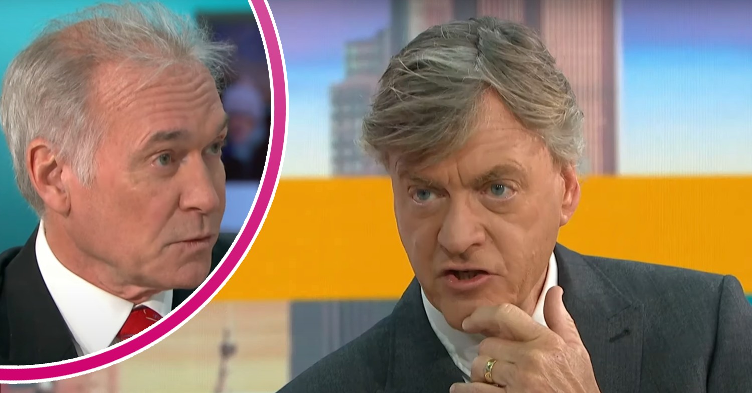 Dr. Hilary Jones / Richard Madeley looking angry on Good Morning Britain today