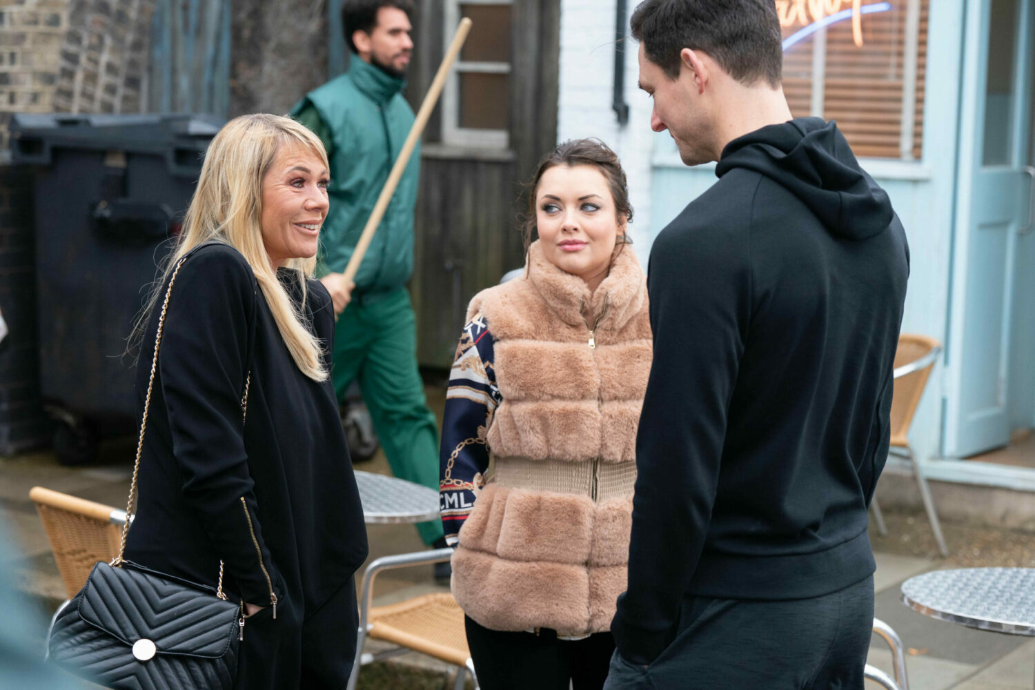 EastEnders' Sharon is smiling at Whitney and Zack