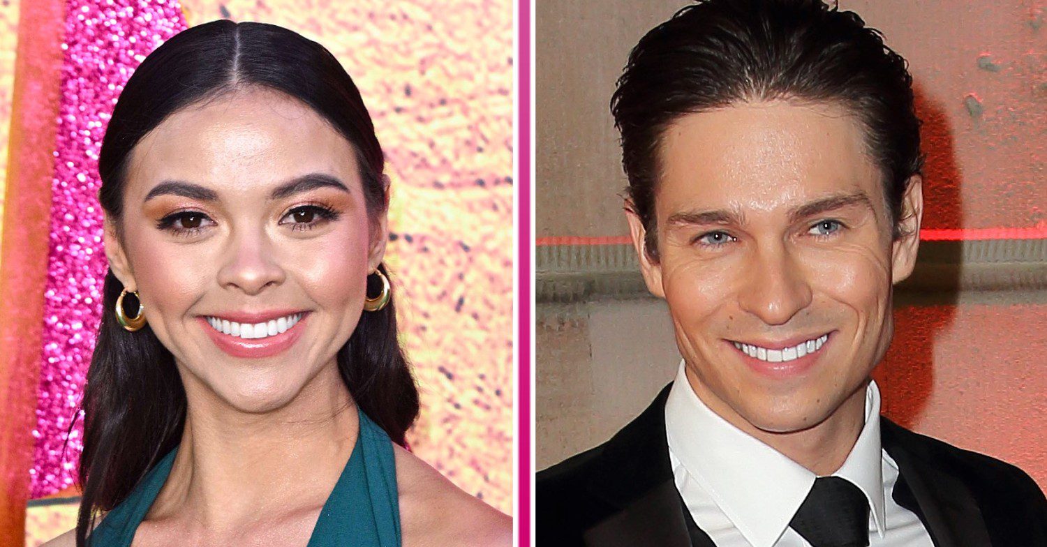 Vanessa Bauer and Joey Essex smiling at different events
