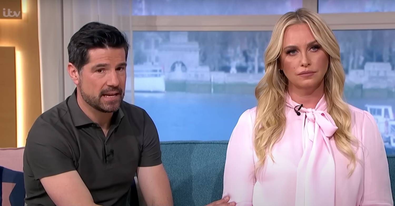 Craig Doyle looks at the camera as Josie Gibson looks stern on This Morning