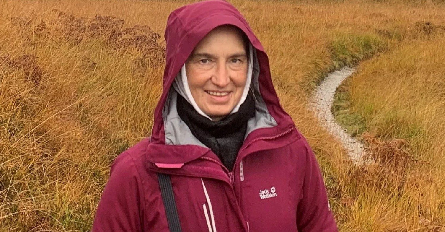 Ausra Plungiene smiling while out on a walk