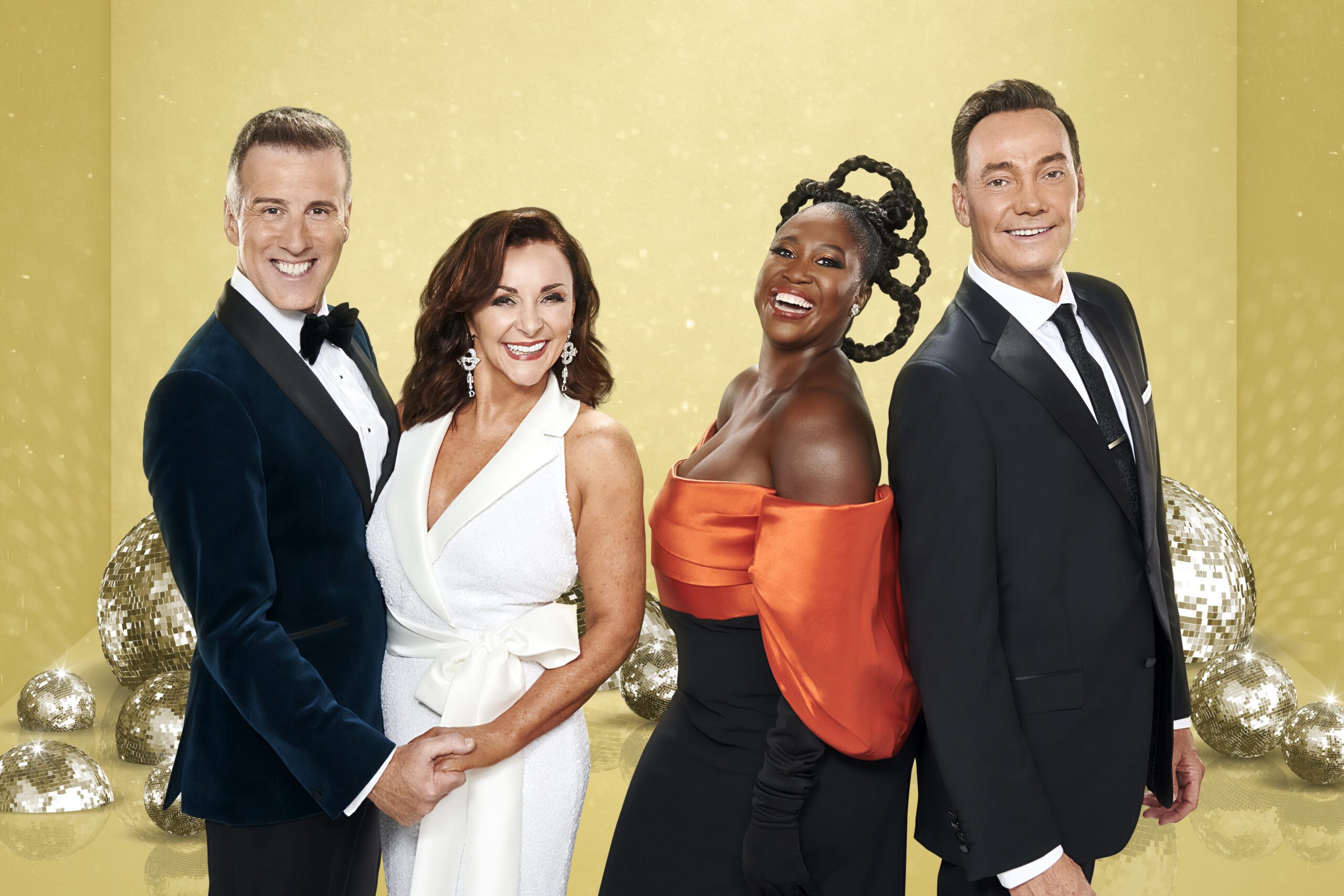 The Strictly Come Dancing judges smile