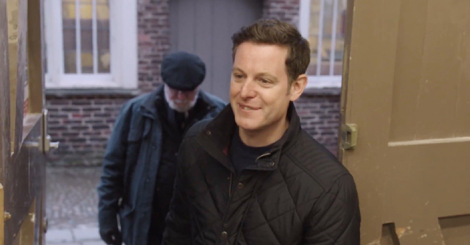 Matt Baker on his farming show