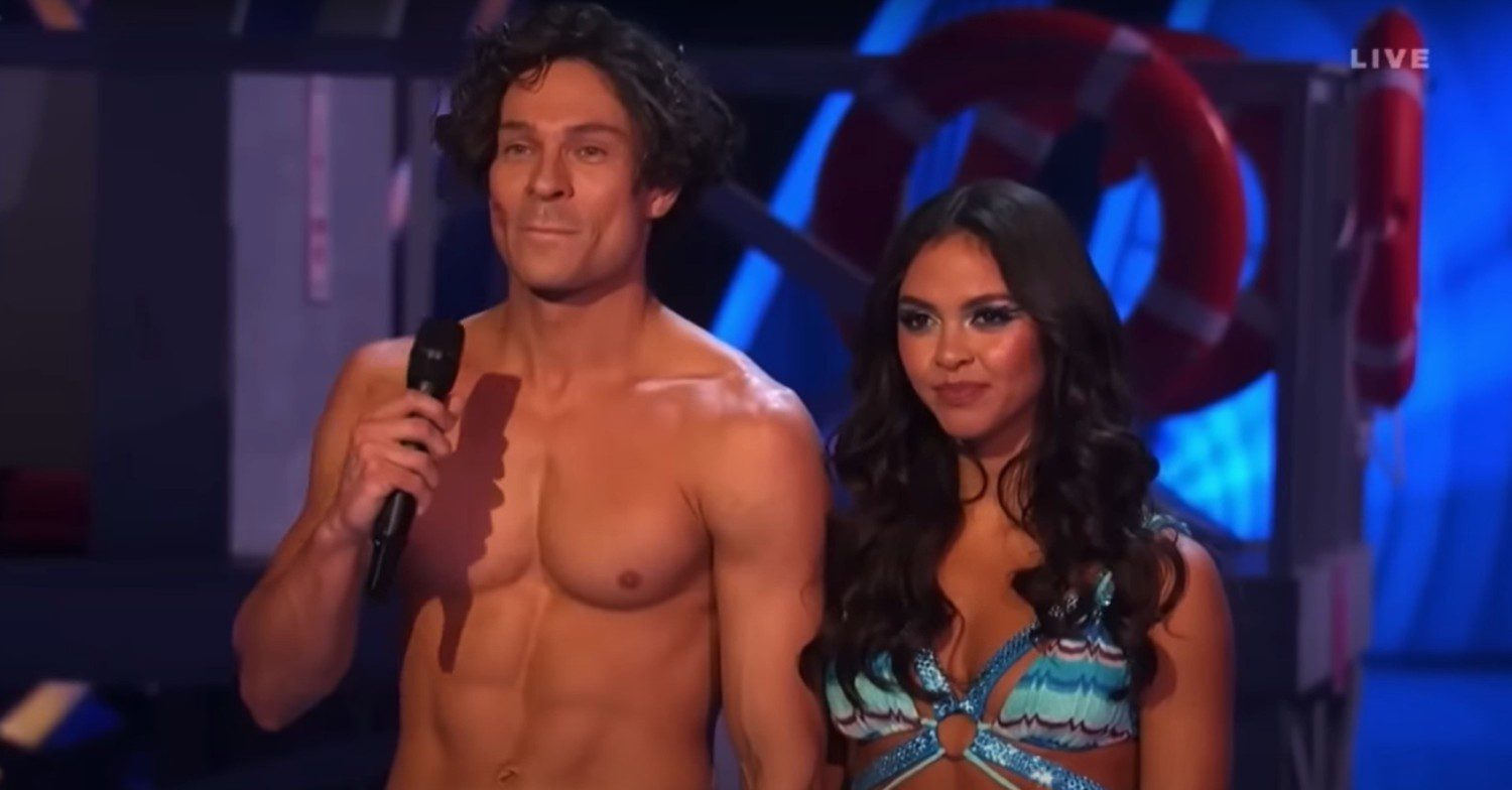 Joey Essex and Vanessa Bauer smiling on Dancing On Ice