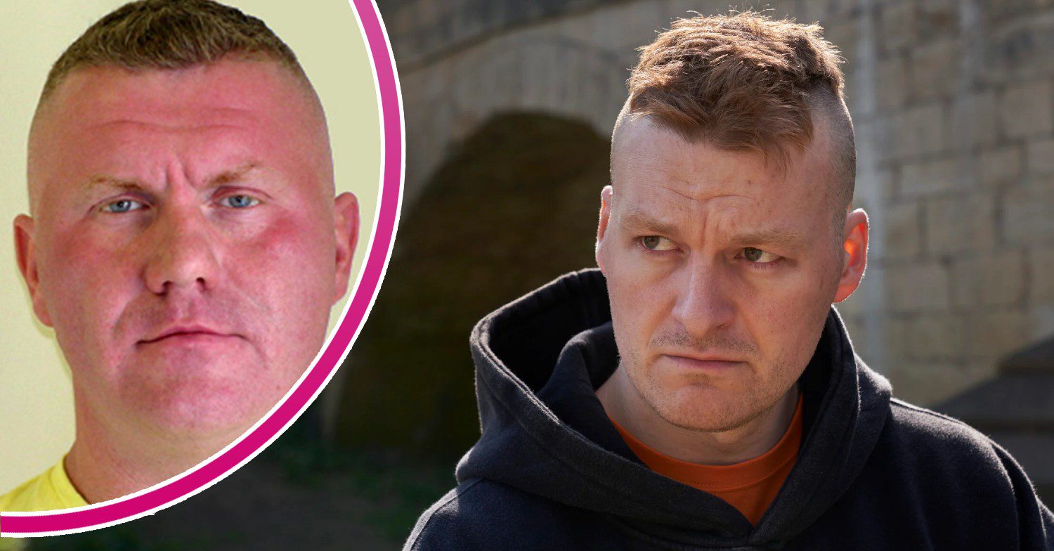 Raoul Moat mugshot / Matt Stokoe in the Raoul Moat drama on ITV