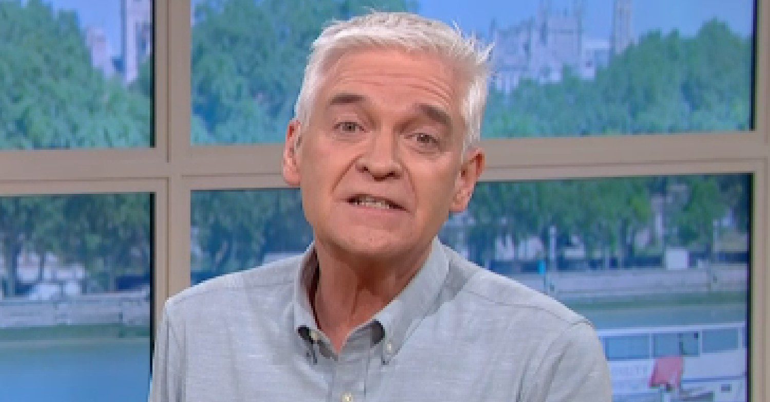 Phillip Schofield speaking on This Morning today