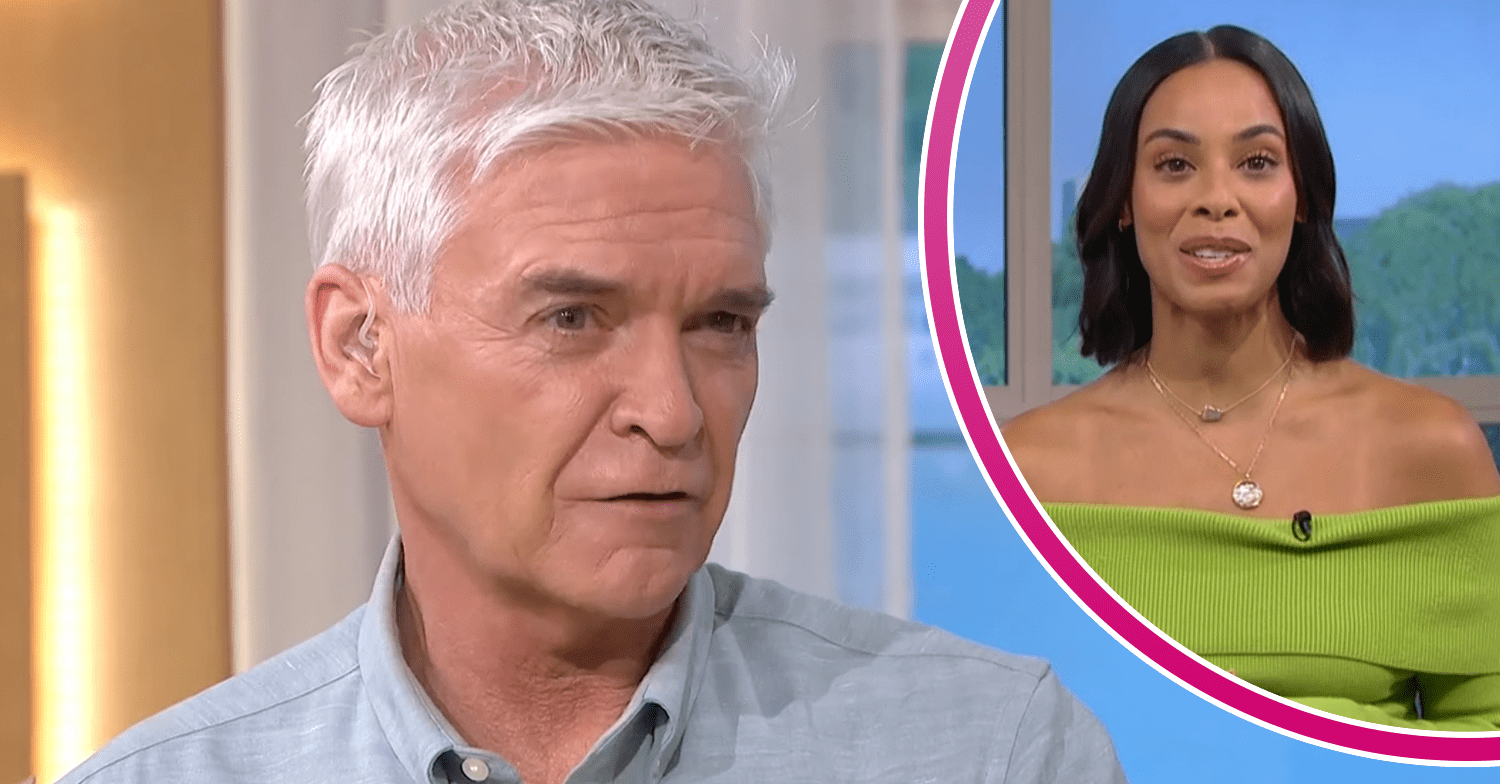 Phillip Schofield and Rochelle Humes presenting This Morning