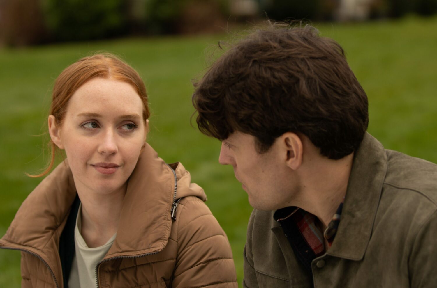 Mack Boyd [LAWRENCE ROBB] awkwardly enquires about Rueben and he’s buoyed when Chloe [JESSIE ELLAND] asks if he’d like to join them for a walk.