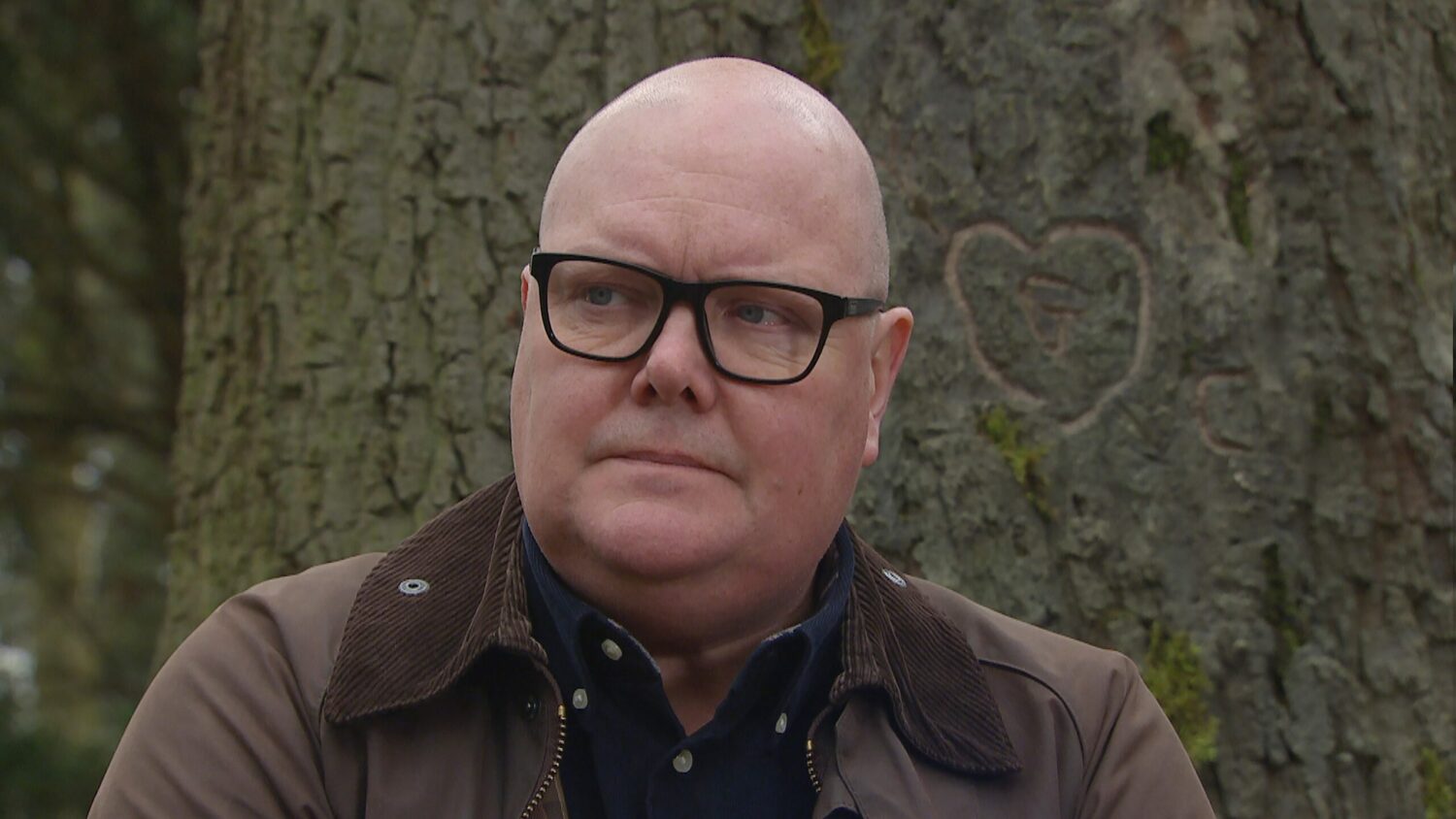 Paddy Kirk is clearly emotional at Grace's tree