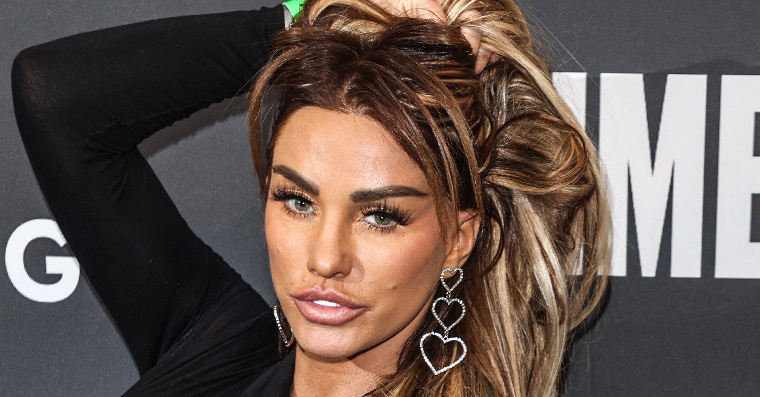 Katie Price posing at an event