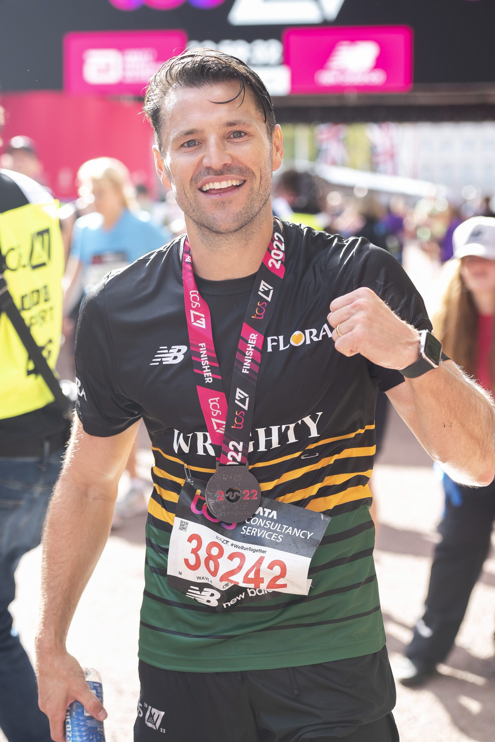 Mark Wright running in the London Marathon