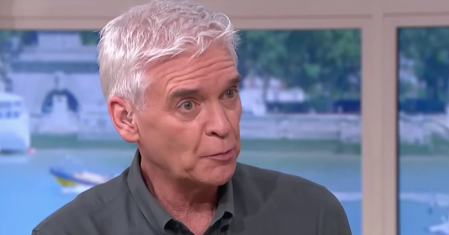 Phillip Schofield looking cross on This Morning