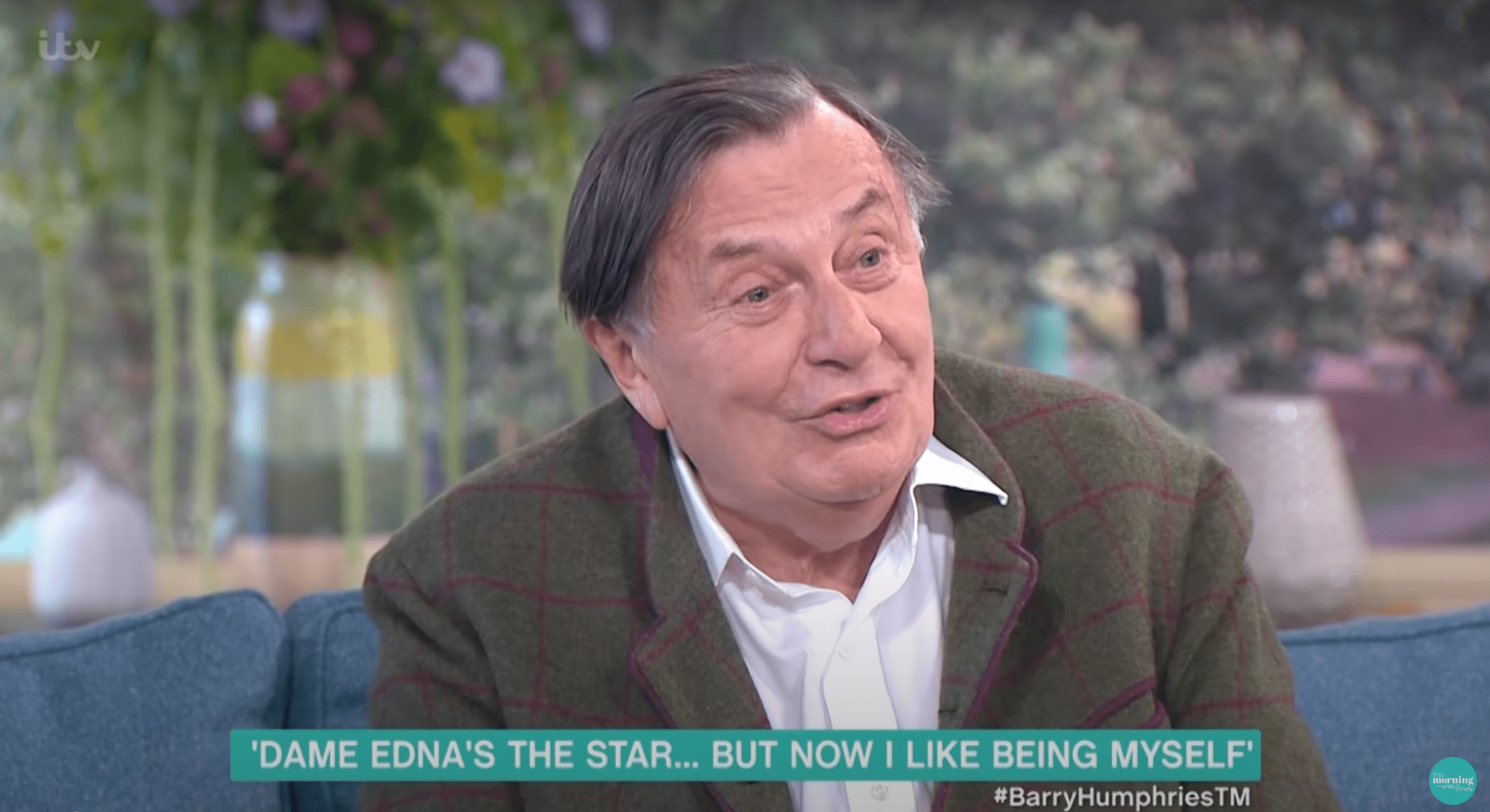 Barry Humphries being interviewed on This Morning