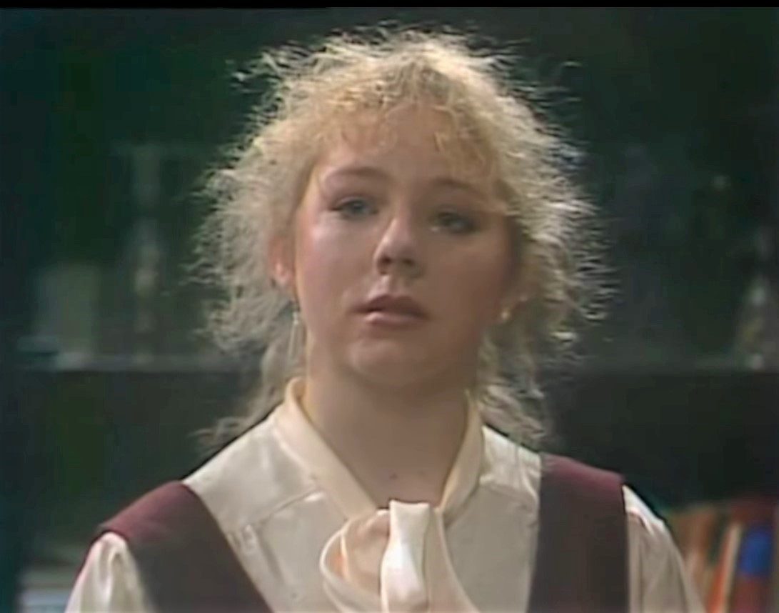 Maxine Klibingaitis in Neighbours as Terry Inglis looks worried