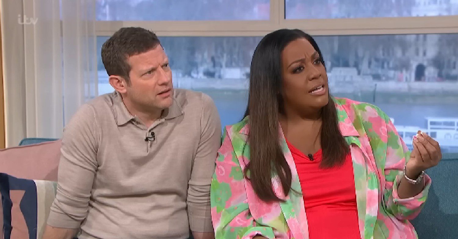 Dermot O'Leary and Alison Hammond talking on This Morning