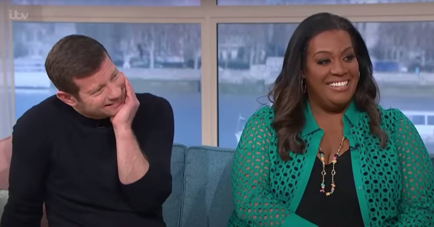 Alison Hammond grins alongside regular This Morning co-host Dermot O'Leary