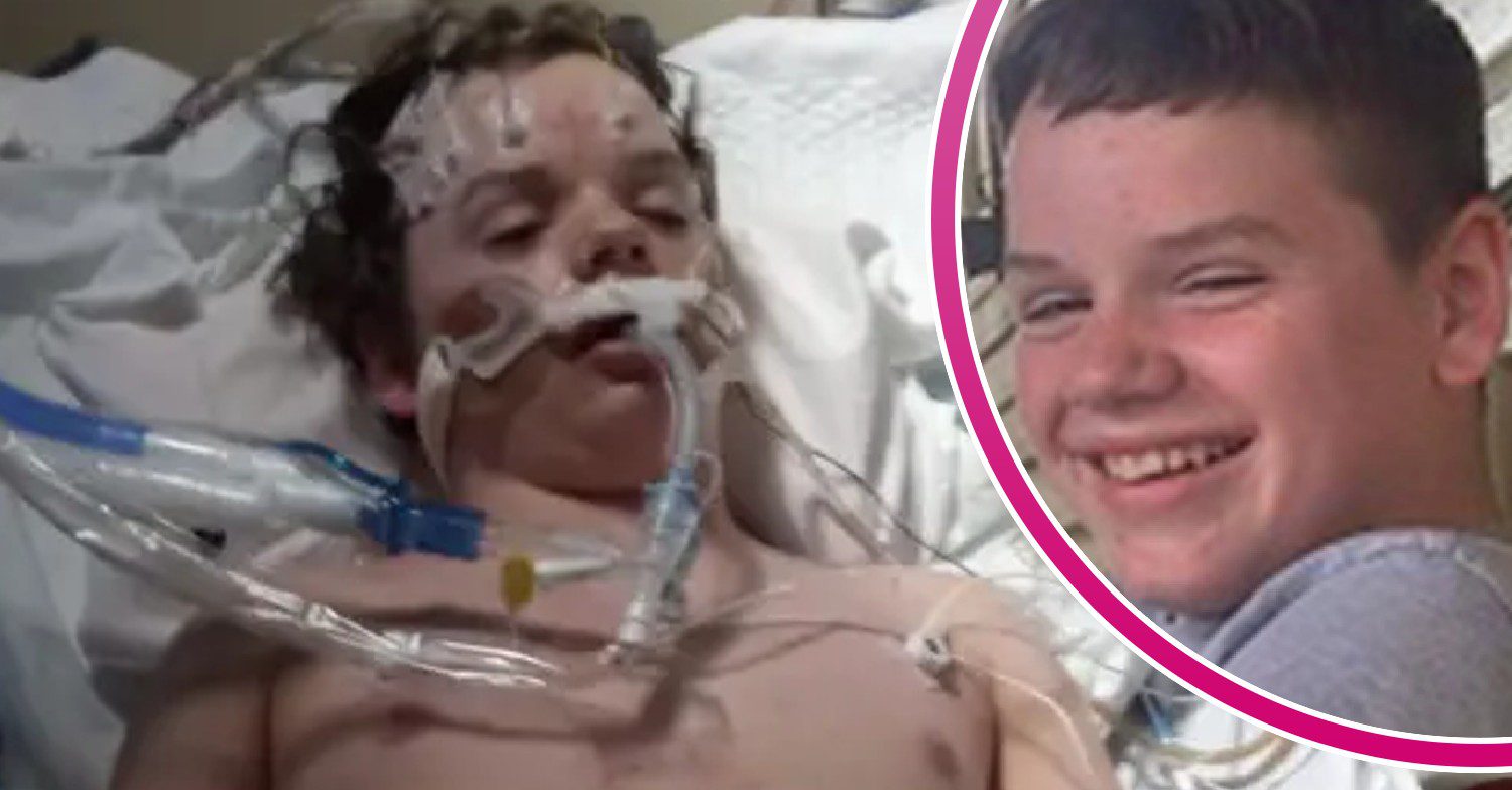 Jacob Stevens, who took on TikTok challenge, smiling and in hospital