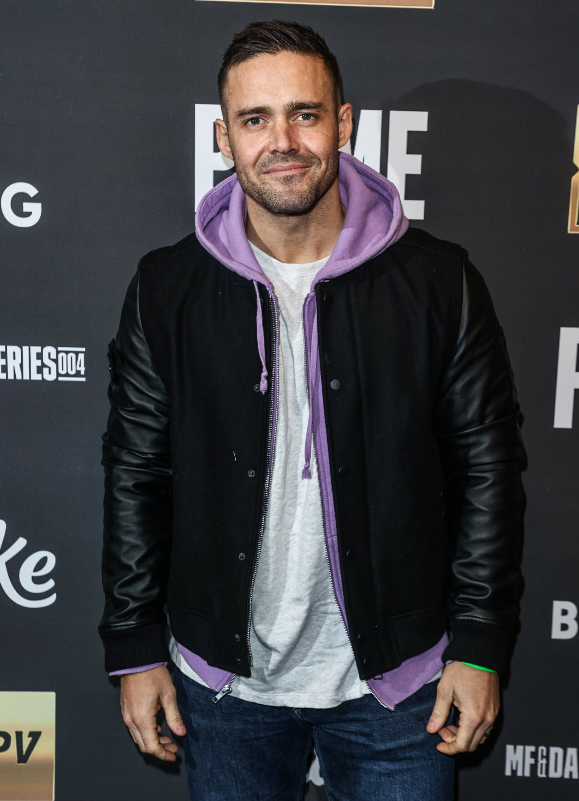 Spencer Matthews smiling at event
