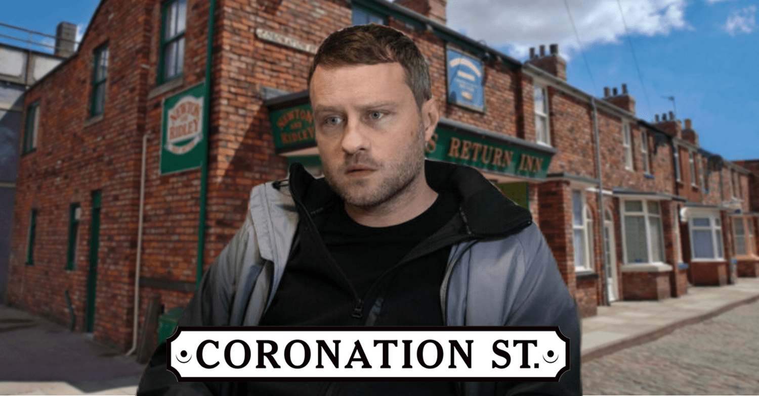 Coronation Street spoilers: Paul comp image with the show logo and Rovers background