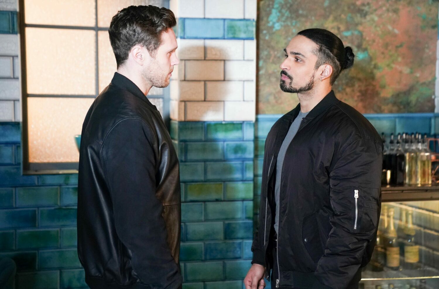 EastEnders' Keanu and Ravi are talking in Walford East