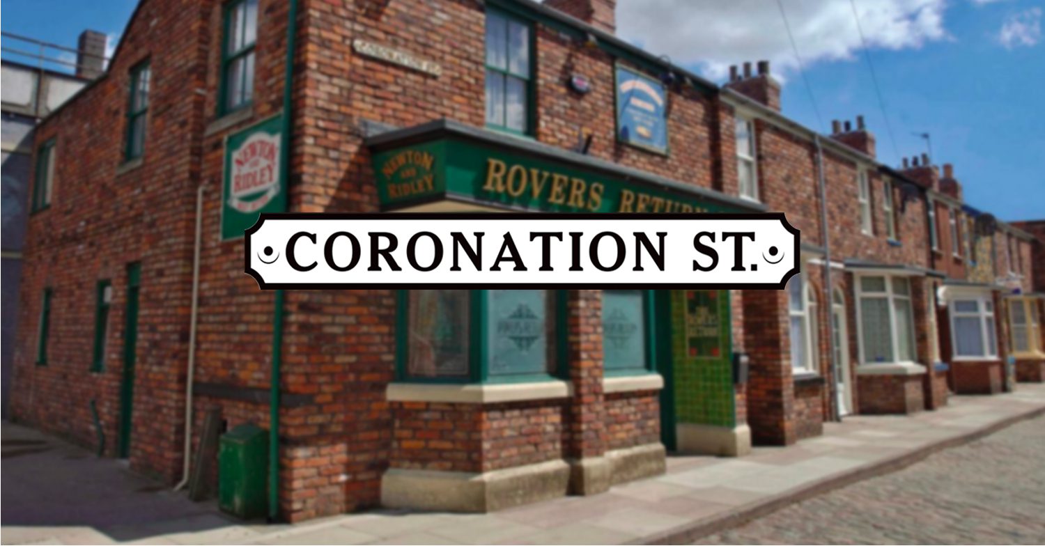 Coronation Street's background and logo